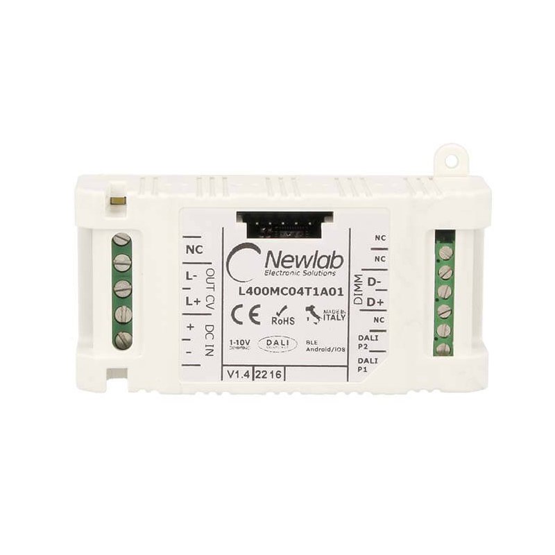 Newlab Led Dimmer PWM 12A Dimmerabile Tramite Bluetooth Pulsante N.O. 0-10V 1-10V Dali Potenziometro