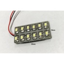 Pannello Plafoniera Lampada Led 12V 1,5W Con 12 Smd 3014 Bianco Freddo 6000K 35X18mm