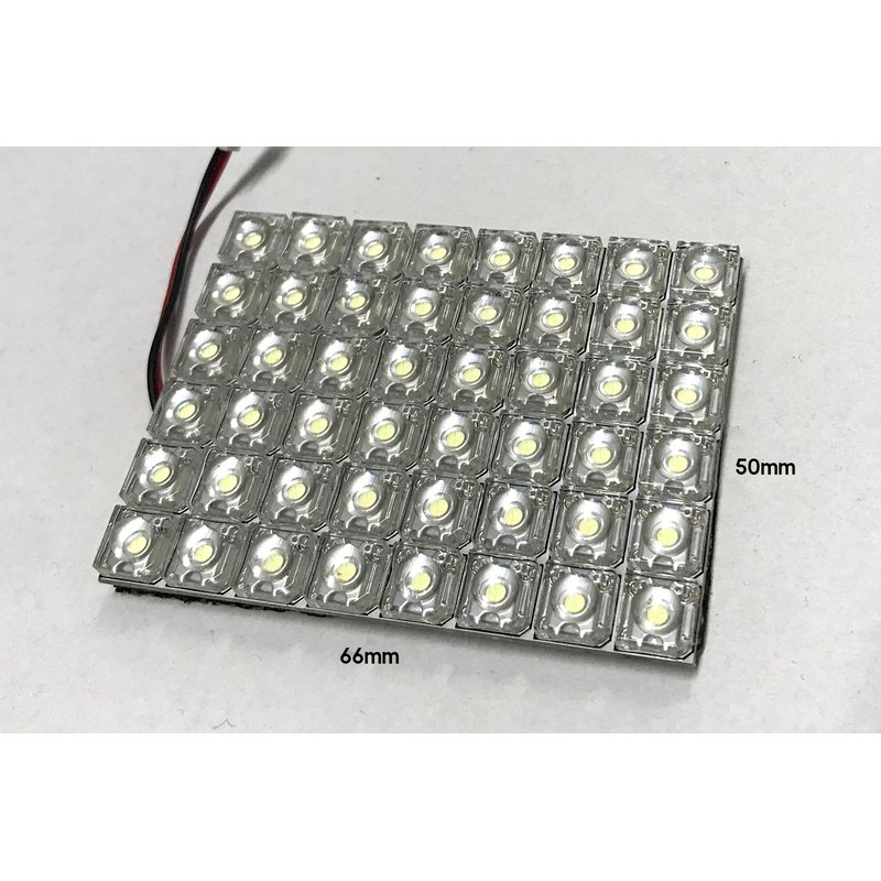 Pannello Plafoniera Lampada Led 12V Con 48 Led F5 Flux Bianco Freddo Per Luci Abitacolo Cassone Furgone Camper