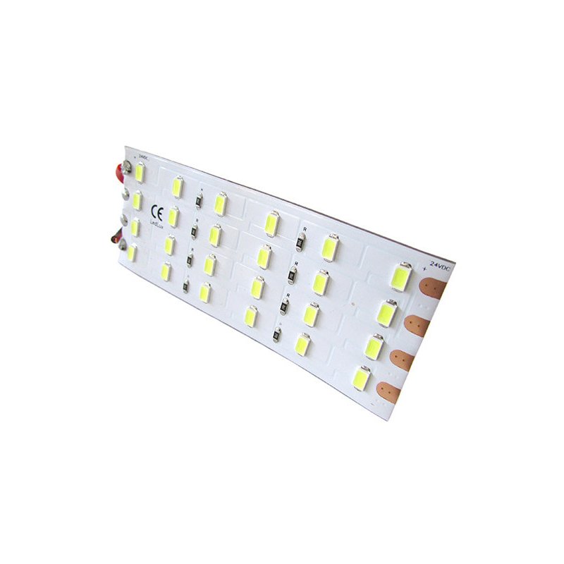 Pannello Plafoniera Led Flessibile 24V 8W Bianco Caldo 10cm Per Luci Abitacolo Cassone Cabina Camion Barca