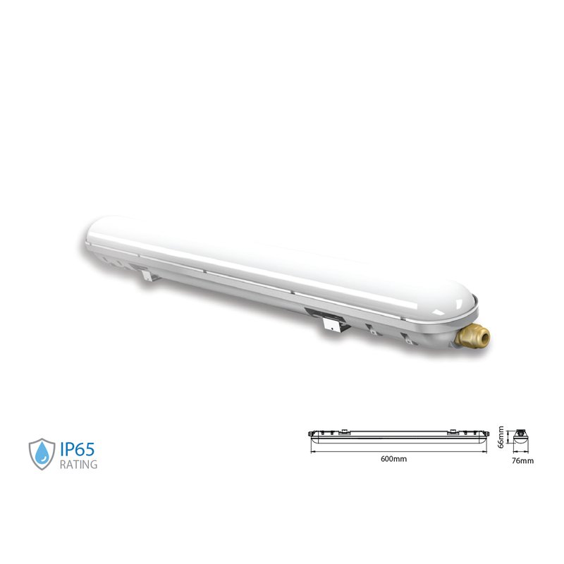 Plafoniera Led 60cm 18W 220V Bianco Neutro 4000K IP65 Tri Proof Led Lamp Light SKU-6198