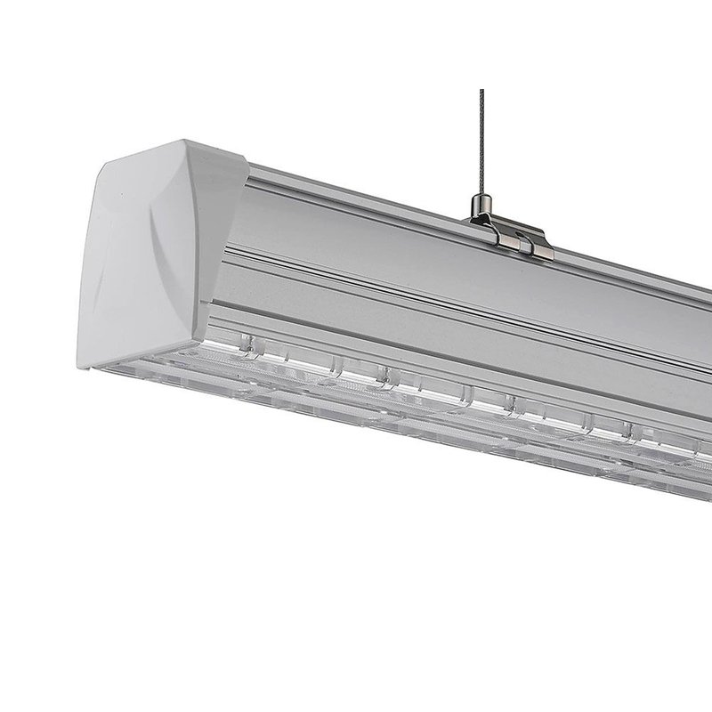 Plafoniera LED Lineare A Sospensione Master 50W 150cm Doppia Lente Asimmetrica 4000K IP20 Dimmerabile SKU-1362