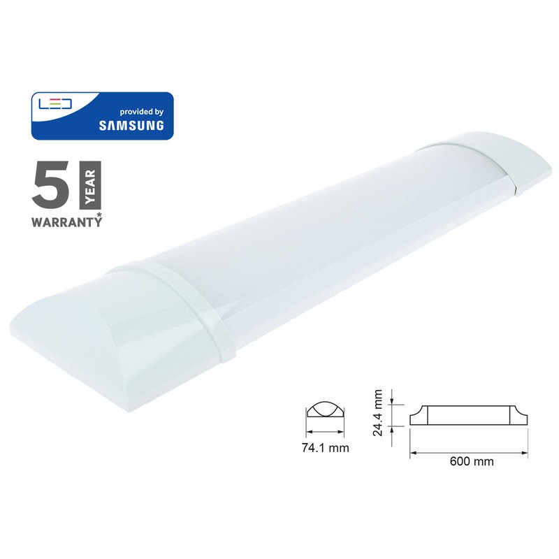 Plafoniera LED Prismatica 20W 60cm Da Soffitto 120LM/W 4000K IP20 Con Chip Samsung Garanzia 5 Anni SKU-20348