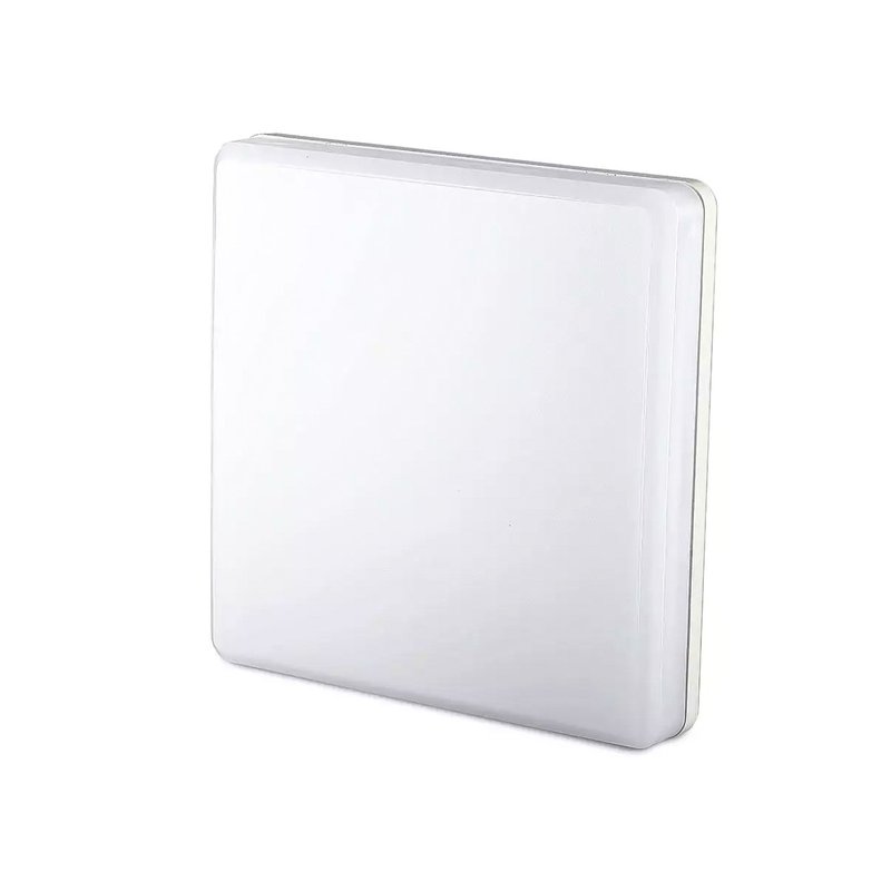 Plafoniera Led Quadrata 15W 100LM/W Caldo 3000K IP44 200X200X48mm Carcassa Bianca SKU-13909