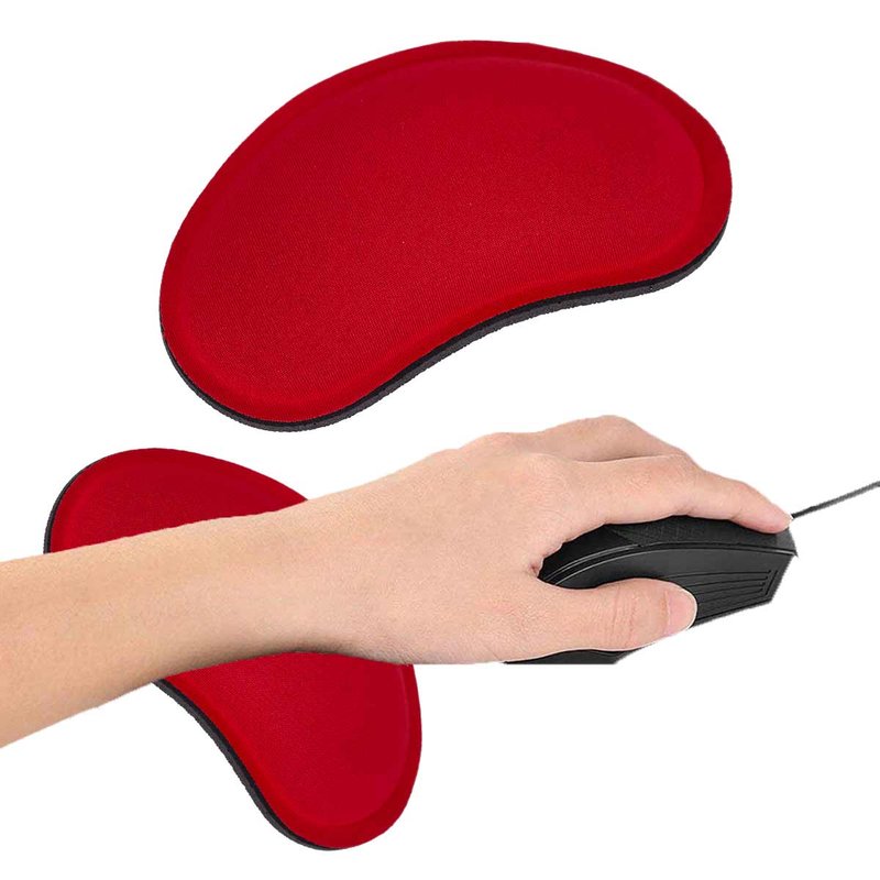 Poggiapolso per Mouse Rosso 14.1 x 8 centimetri