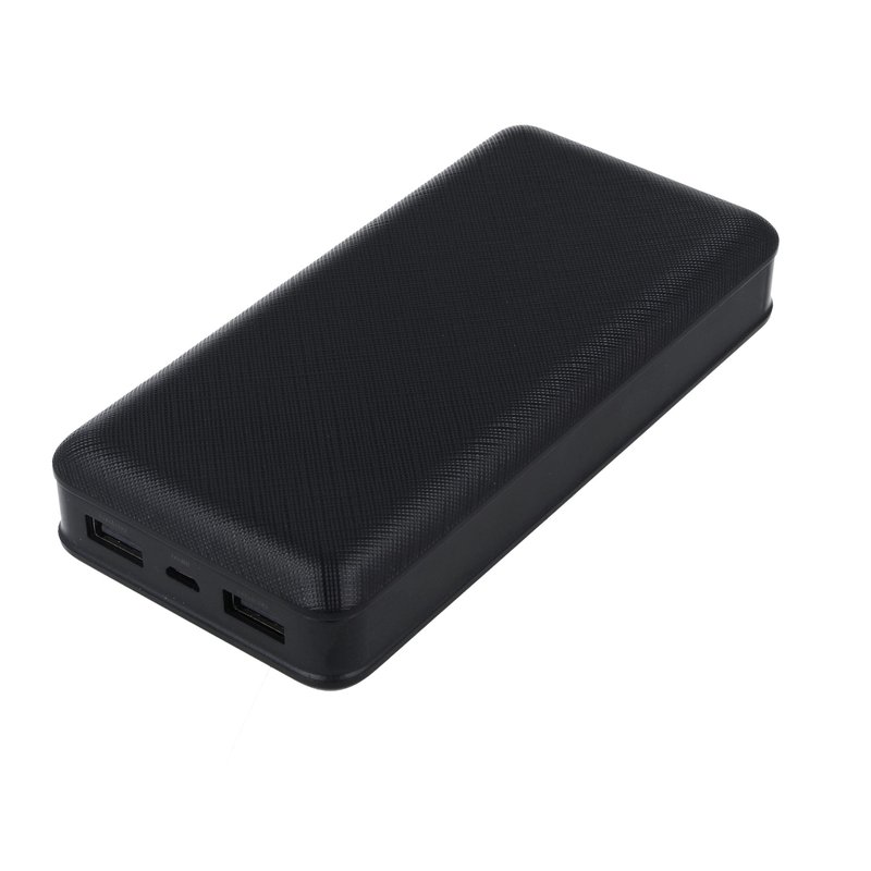 Portable Power Bank 20000mAh Colore Nero Batteria Litio Esterna Portatile Con 2 USB 5V 2,1A SKU-8190