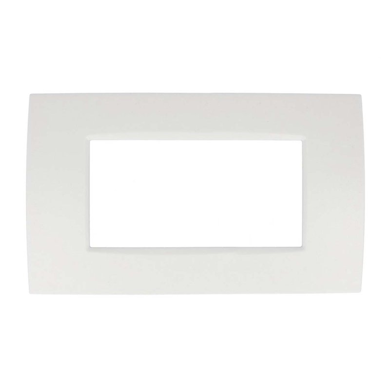 SANDASDON Placca Slim Sottile 4M Bianco Compatibile Con Bticino Living Light Air