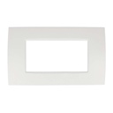 SANDASDON Placca Slim Sottile 4M Bianco Compatibile Con Bticino Living Light Air