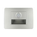 SANDASDON Segnapasso Led Con Sensore Silver 220V 1,6W Freddo 6500K Per Scatola 503 Compatibile Con Bticino Matix