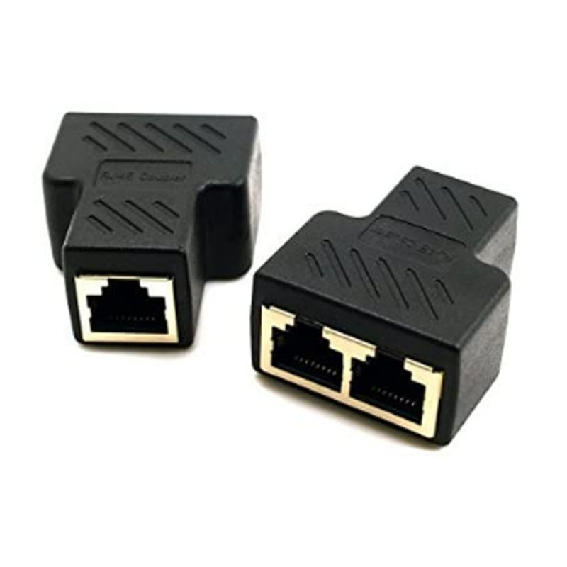 Splitter Ethernet 2 Porte Sdoppia LAN RJ45 FTP CAT6