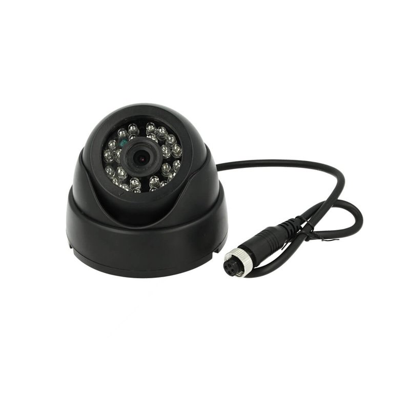 Telecamera 4 Pin Orientabile Snodabile 12V Visione Notturno Con 24 Led Per Interno Camion Furgone Lungo Camper Tir Casa