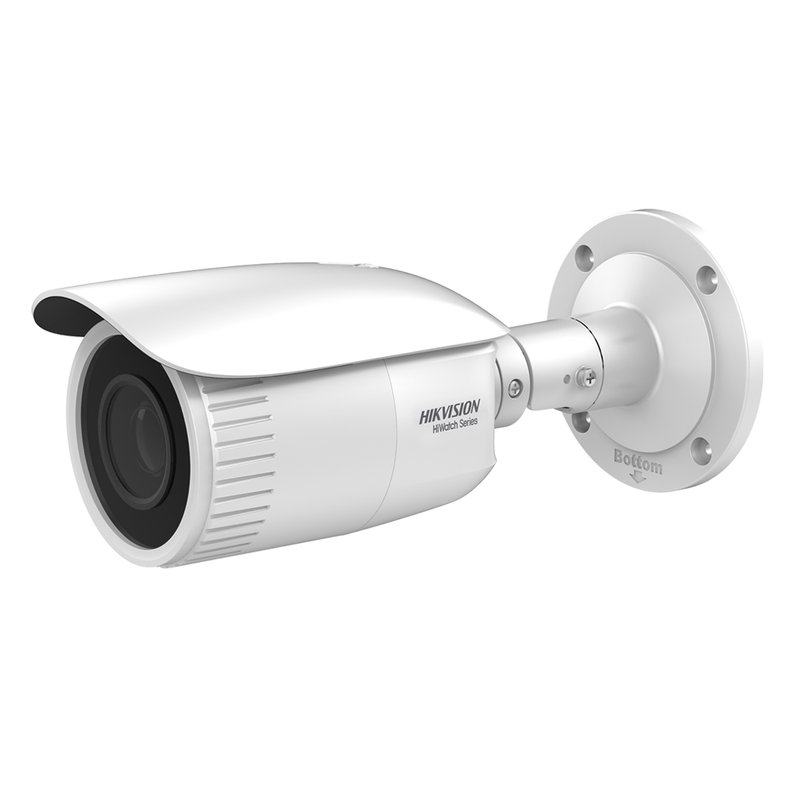 Telecamera IP Bullet 1080P 2MP Ottica Varifocale Motorizzato 2.8-12mm H.265+ PoE OSD IP67 Slot SD HiWatch HWI-B620H-Z