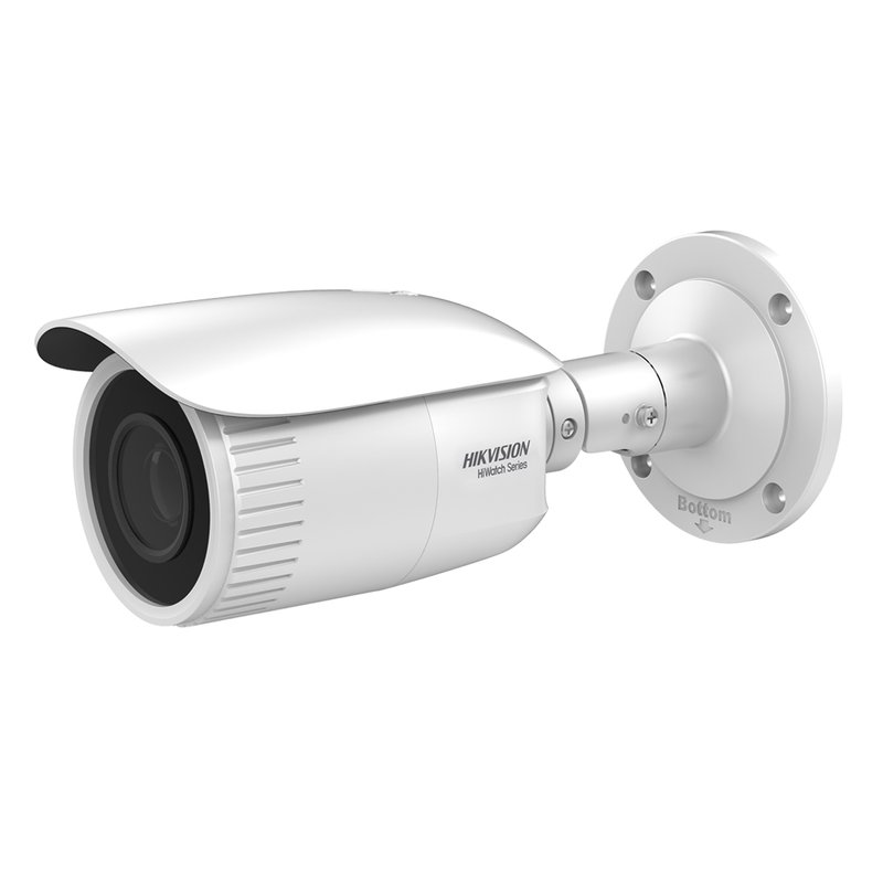 Telecamera IP Bullet 1440P 4MP Ottica Varifocale Motorizzato 2.8-12mm H.265+ PoE OSD IP67 Slot SD HiWatch HWI-B640H-Z