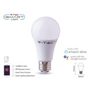 V-TAC Smart Lampada Led Bulb E27 A60 11W WiFi RGB CCT Dimmerabile APP Compatible Amazon Alexa Google Home SKU-212752