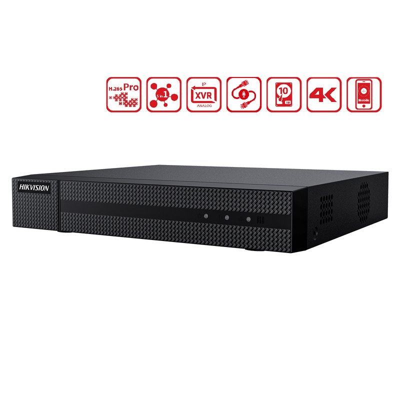 Videoregistratore DVR 16 Canali 5 In 1 HDTVI AHD CVI CVBS IP 16CH@4MP P2P Cloud H.265+ HiWatch HWD-6116MH-G2