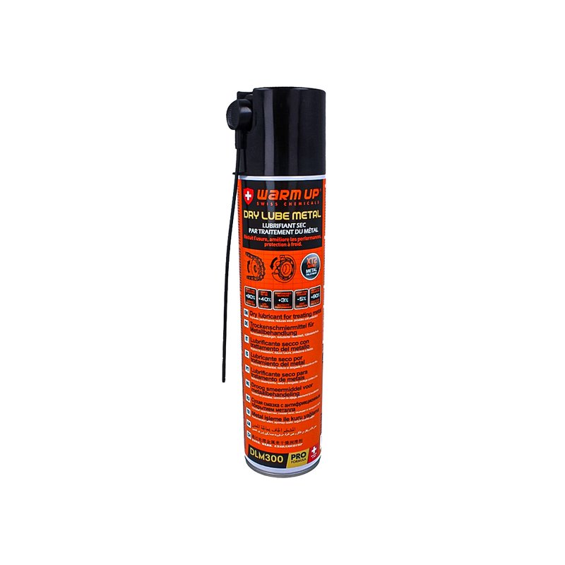 WARM UP Dry Lube Metal DLM300 Lubrificazione Secco Con Trattamento Del Metallo 300ml