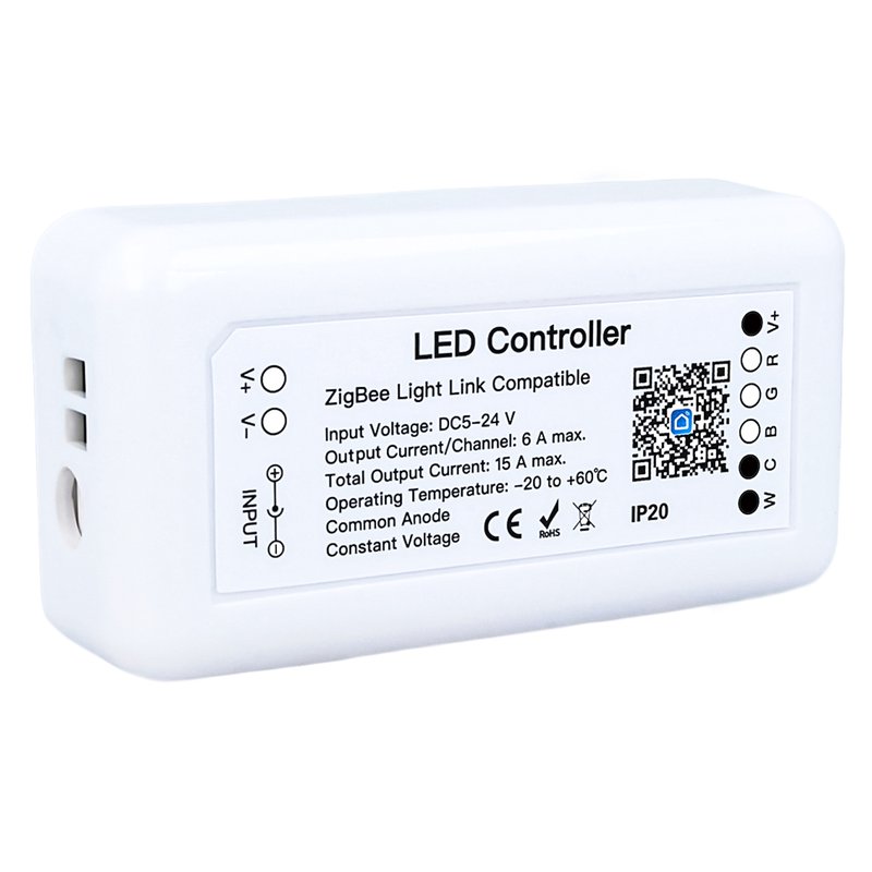 ZigBee Controller 12V 24V 2 Canali Per Striscia Led CCT APP Tuya Compatibile Con Alexa Google Home