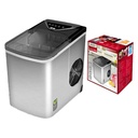 Macchina per Ghiaccio Silensiozo 100W 12kg Cubetti Piccoli e Grandi in 24 Ore pari a 1400pcs Serbatoio Acqua 2 litr per Uso Casa Cocktail Birra