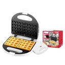 Piastra per Waffle Panini 750W Machina Elettrico Waffle a 2 Posti con Rivestimento Antiaderente Piastra Misura 22.6x12.6cm Bianco