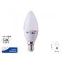 Lampada A Led E14 C37 7W 600LM Bianco Freddo 6000K Forma Goccia Oliva Candela SKU-113