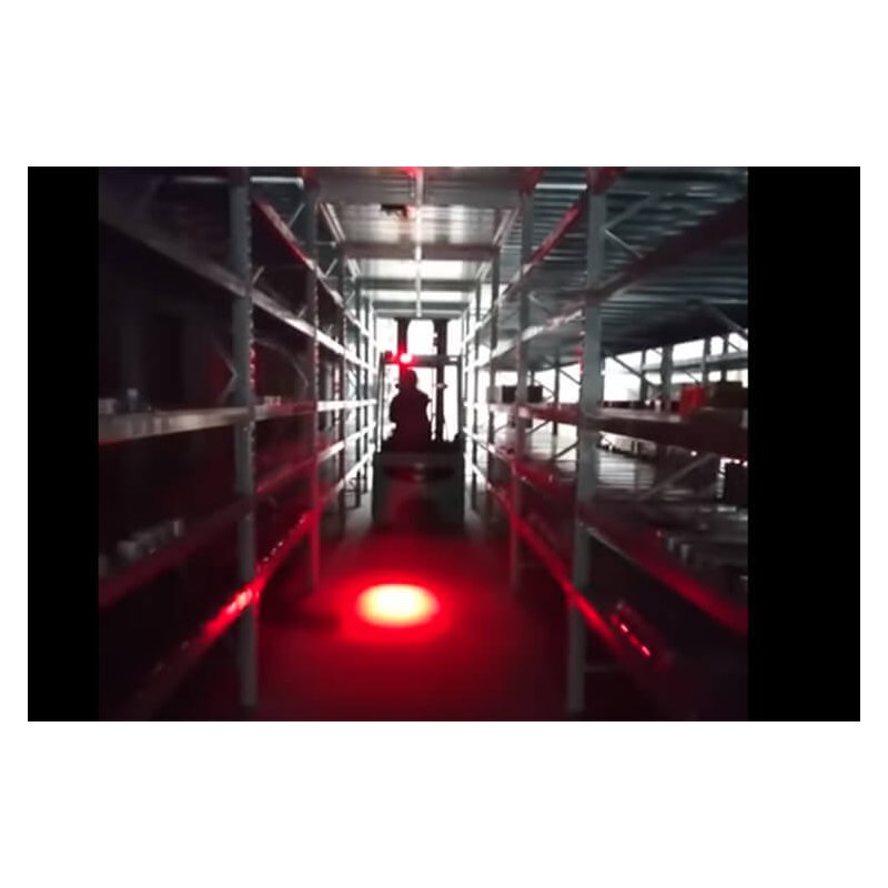 Lampada Faretto Led Per Carrelli Elevatori Muletti Luci Rosso 9V-60V 20W Sicurezza Movimento Magazzino Per Pedoni