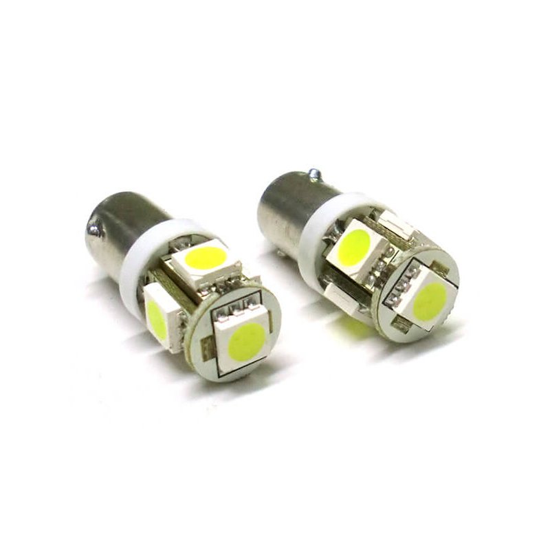 24V Lampada Led BA9S T4W 5 Smd 5050 Bianco Piedi Diritti Luci Led Camion