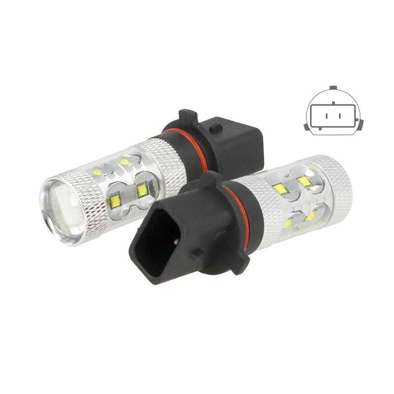 Lampada Led P13W PG18.5d-1 50W 12V 24V Bianco Per Luci Diurne Fendinebbia Audi A4 Q5 Q5 Chevrolet Hyundai Kia