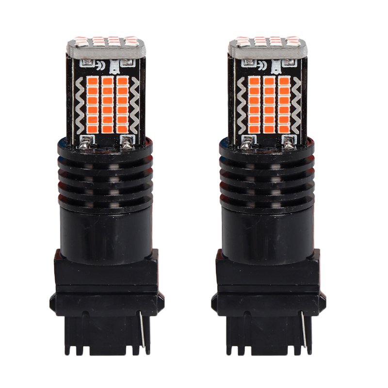 2 Pezzi LED 3157 T25 P27/W 54mm Lampada Auto Camion 12V 24V Canbus 48 SMD 2016 300lm 3.5W Mono Filamento Rosso