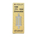 Lampada Led R7S 78mm 15W 1800lm Dimmerabile Bianco Caldo 3000K