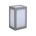 Applique Lampada Led Da Muro Parete a Lanterna 12W 3000K Carcassa Grigia IP65 360 Gradi SKU-8337