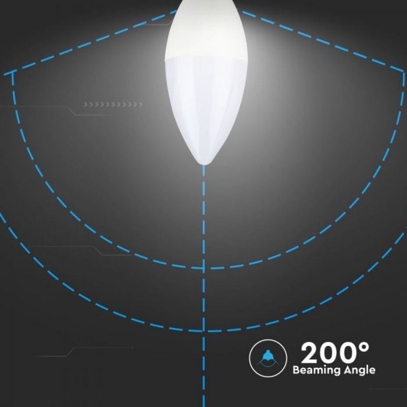 Lampadina LED Chip Samsung E14 C37 5,5W a Candela 4000K Dimmerabile SKU-20186