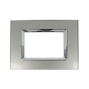 SANDASDON Placca Elegance In Vetro Cristallo Plexiglass Lucido 3M Titanio Compatibile Con Bticino Matix