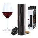 Cavatappi Elettrico per Vino Apribottiglie Professionale a Batteria 4pcs AA Non Incluso Design Elegante Nero