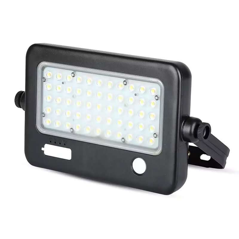 Lampada Faro Led Con Pannello Solare 10W 1100LM 4000K Doppio Sensore PIR Base Inclinabile IP65 SKU-8674