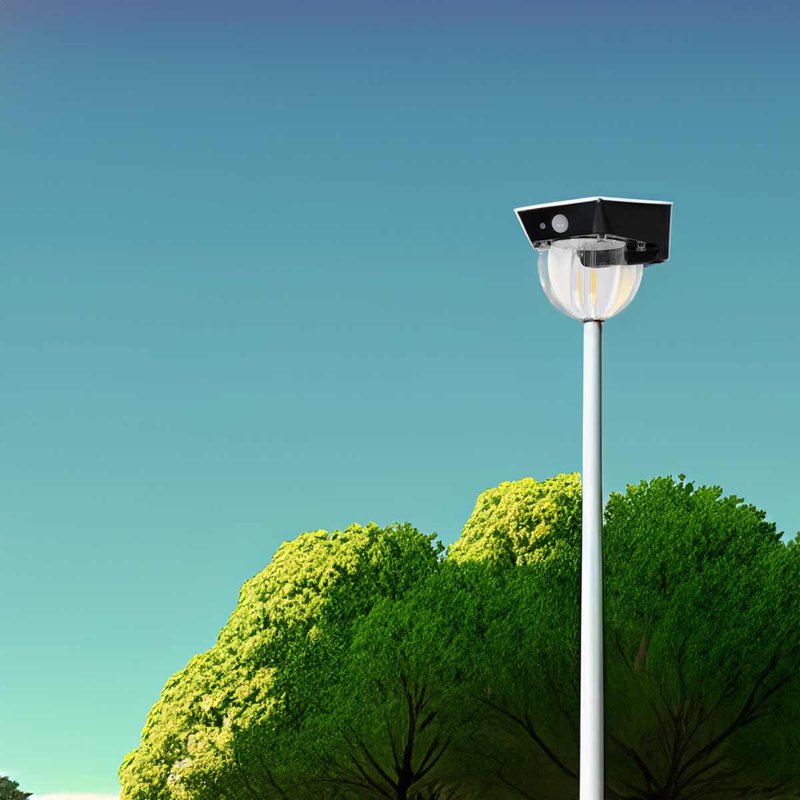 Faro Led Solare Da Parete 1,2W 120LM 3000K Rotondo Trasparente Interrrutore 3 Modalità