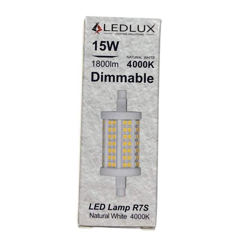 Lampada Led R7S 78mm 15W 1800lm Dimmerabile Bianco Neutro 4000K