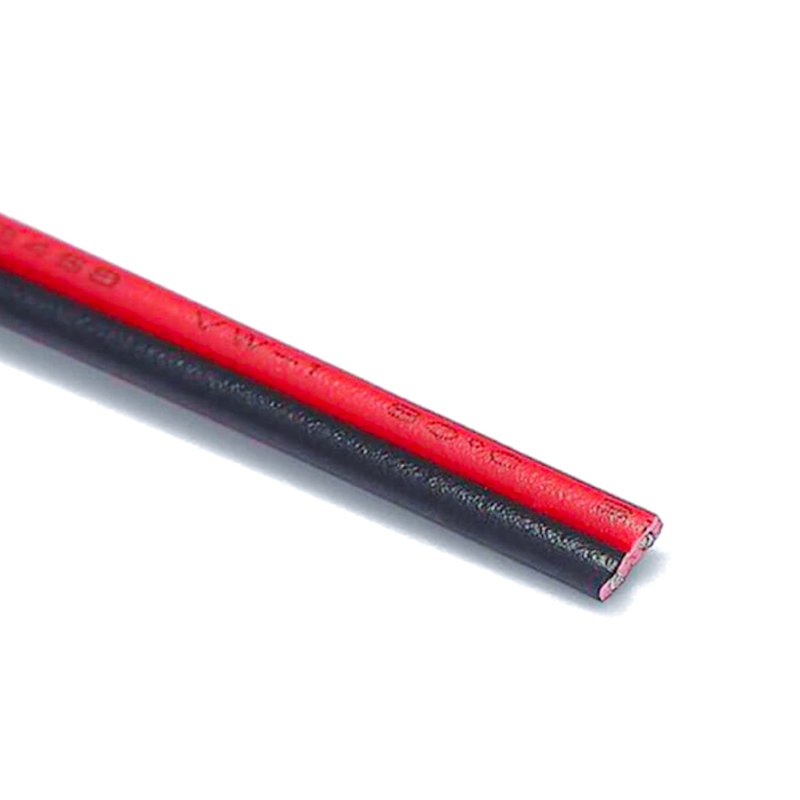 100 Metri Cavo Piattina Rosso Nero 2X0,75mmq Cavo di Prolunga Per Striscia Led Mono Colore