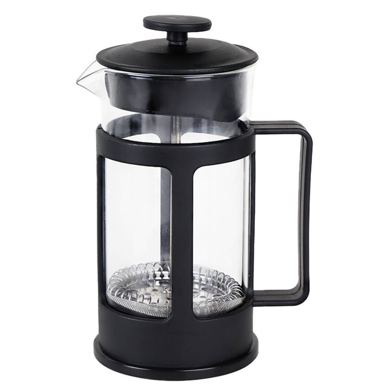 Caffettiera Teiera Termica a Doppia Parete con Filtro Manuale e Manico in Vetro Borosilicato 350ml