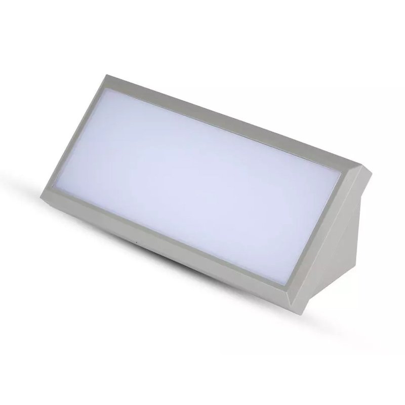 Applique Lampada Led Da Parete Angolare 12W Colore Grigio 3000K IP65 Luce Indiretto SKU-218233