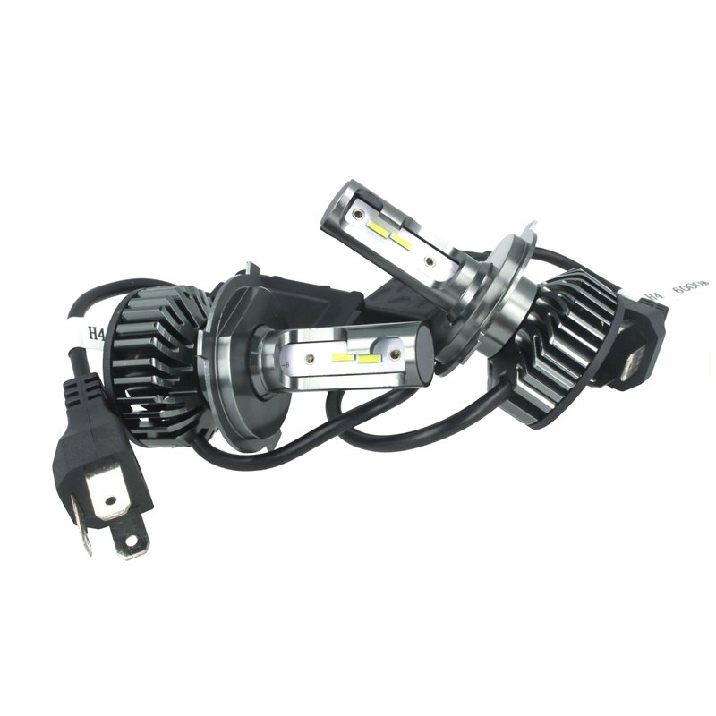 Kit Full Led Cob H4 26W Reale Bi-Led 12V Con Ventola Raffrenddamento Silenziosa Attacco Regolabile 2200 Lumen