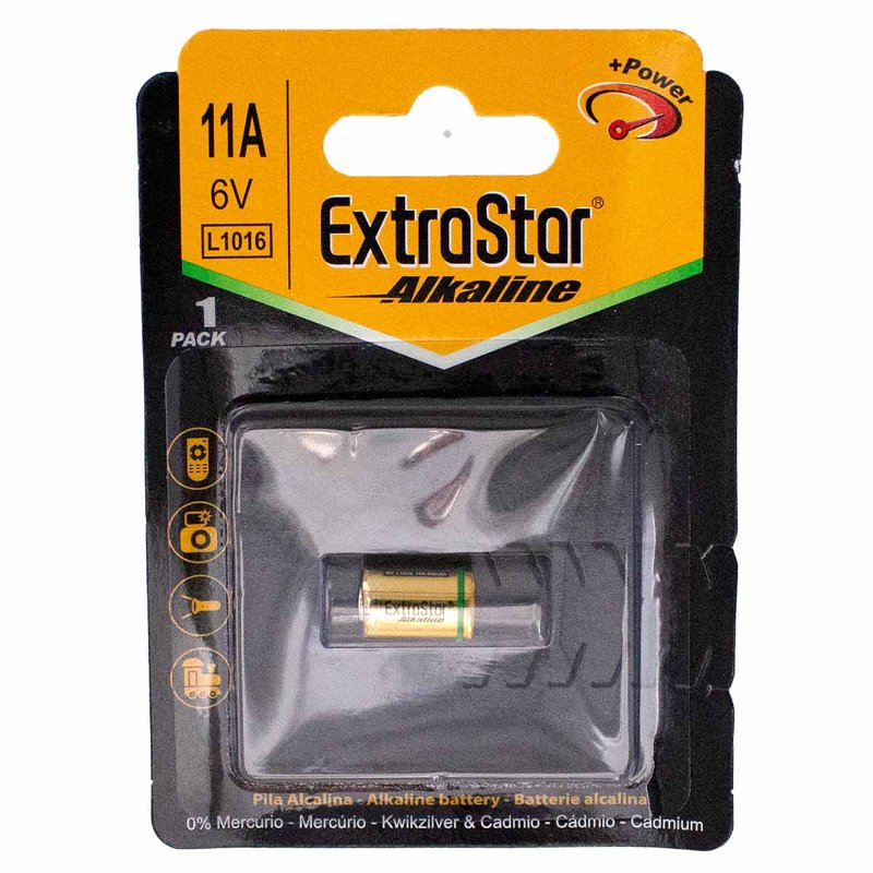 Pila Batteria L1016 MN11 6V 11A Super Alcalina Extrastar Confezione da 1 Pezzo