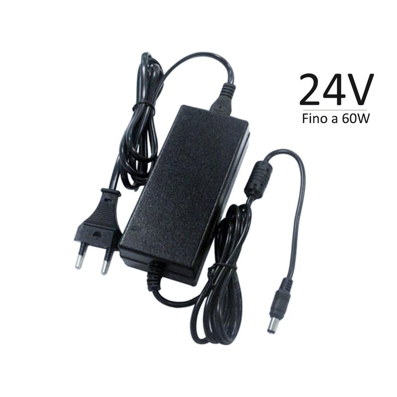 24V Trasformatore Alimentatore CV 2,5A 60W Con Spina da Presa Casa AC220V a DC 24V IP44 SKU-3264