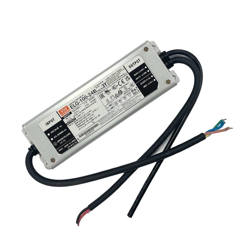 MeanWell ELG-100-24B-3Y Alimentatore Dimmerabile 0-10V PWM Resistenza IP67 96W 24V 4A Input 220V e 110V