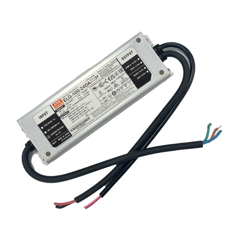 MeanWell ELG-100-24DA Alimentatore Dimmerabile DALI IP67 96W 24V 4A Input 220V e 110V