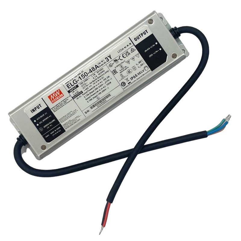 MeanWell ELG-150-48A-3Y Alimentatore IP67 150W 48V 3,13A Input 220V e 110V