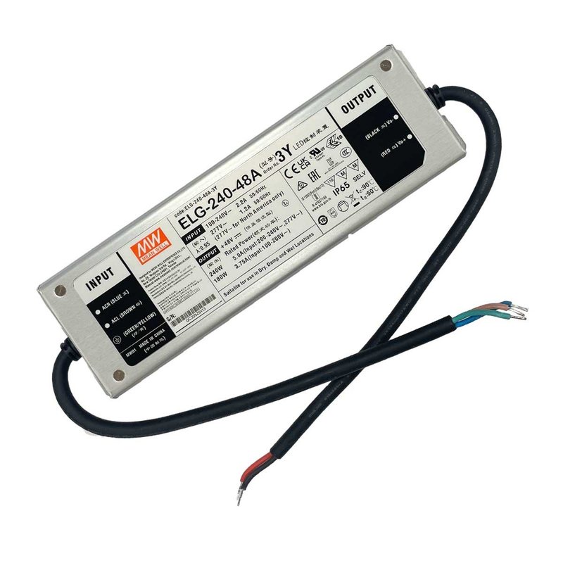 MeanWell ELG-240-48A-3Y Alimentatore IP67 200W 48V 5A Input 220V e 110V