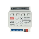 MeanWell KAA-4R4V-10 Attuatore KNX Led Dimmer 0-10V 4 Canali 10A Konnex Per Guida DIN Binario