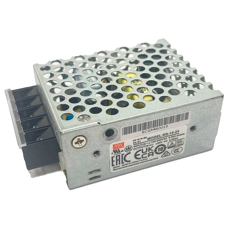 MeanWell RS-15-24 Alimentatore CV 15W 24V 0,625A IP20 Input 220V e 110V