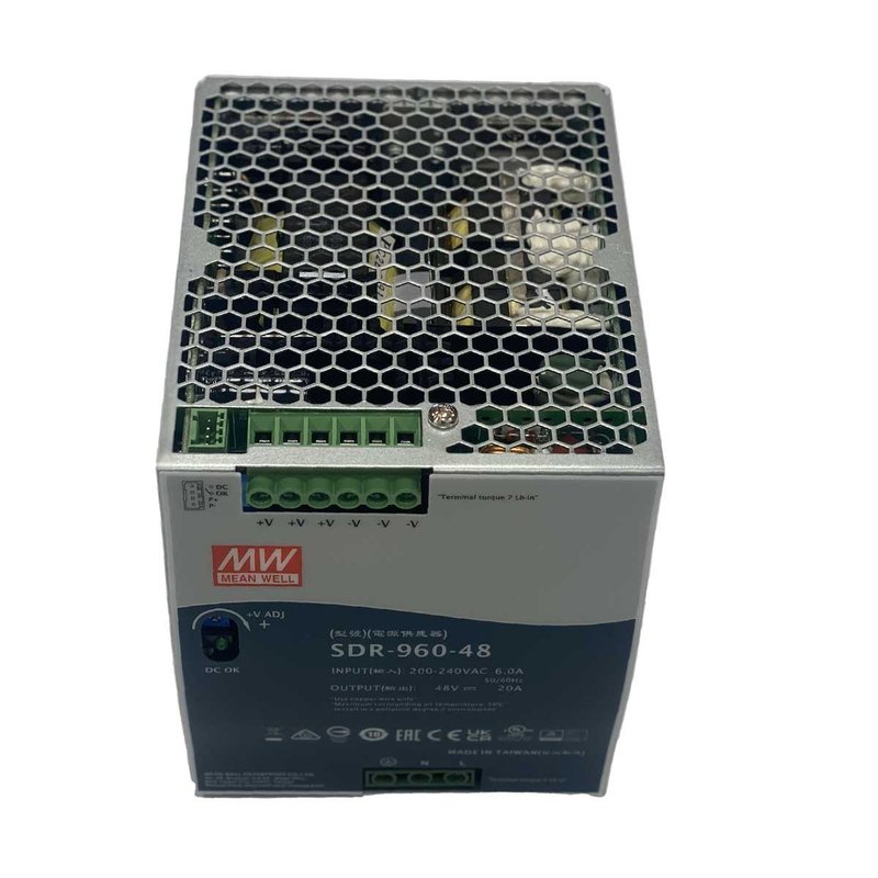 MeanWell SDR-960-48 Alimentatore DIN RAIL 960W 48V 20A Per Automazione Industriale Input 220V 110