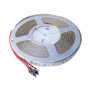 24V Striscia Led Dinamica IC WS2811 10 Metri 3000K 8W/M CRI 90 IP20 800 LM/M Passo 10mm Sequenziale Progressiva Graduale